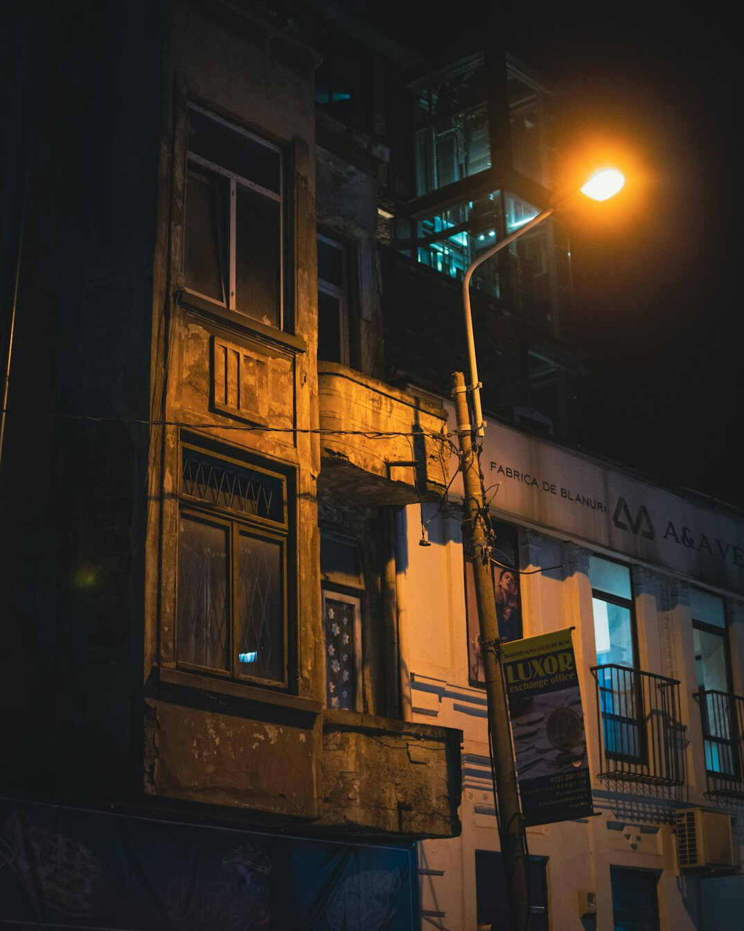 old city street at night