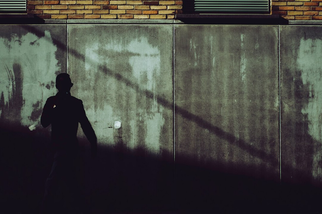 detective investigating shadow